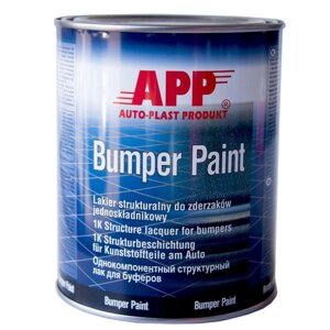 Структурна фарба для бамперів чорна APP BUMPER PAINT 1л