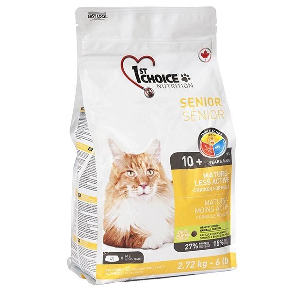 1St Choice (Фест Чойс) сухий супер преміум корм для літніх або малоактивних котів 2.72кг від компанії MY PET - фото 1