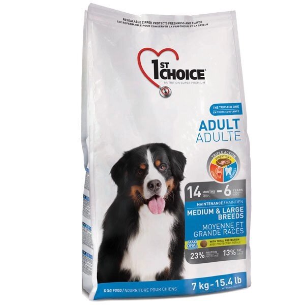 1St Choice з куркою сухий супер преміум корм для дорослих собак середніх і великих порід 15кг від компанії MY PET - фото 1