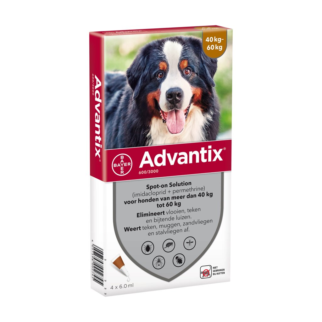 Advantix Адвантикс вес 40-60 кг 4 пипетки від компанії MY PET - фото 1