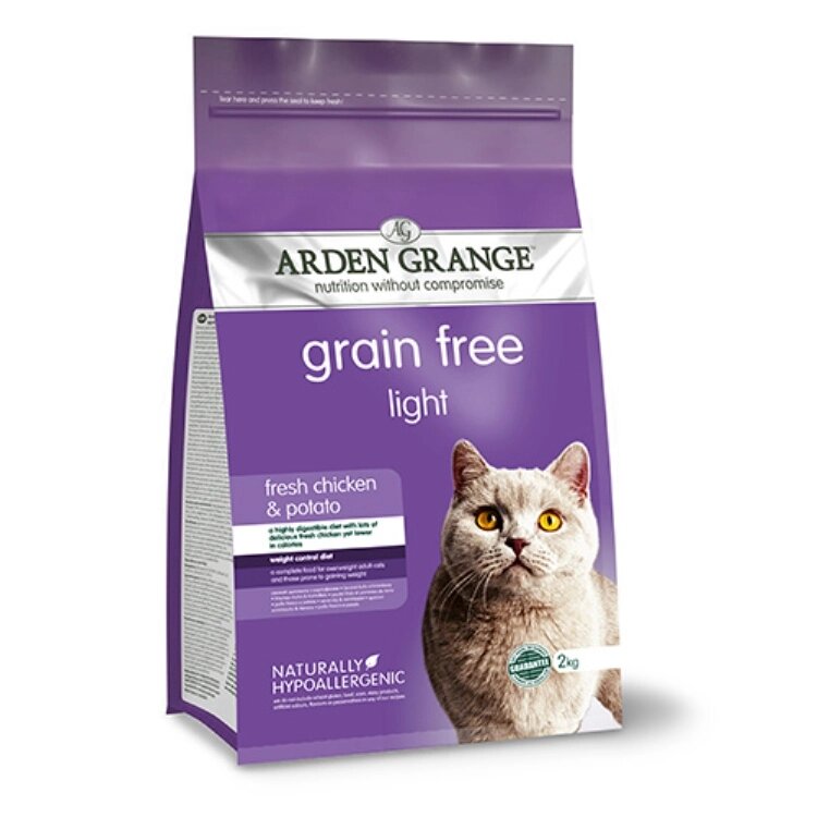 Arden Grange (Арден Грендж) Adult Light  беззерновий сухий корм для дорослих котів (со свіжою куркоюта картофелем) від компанії MY PET - фото 1