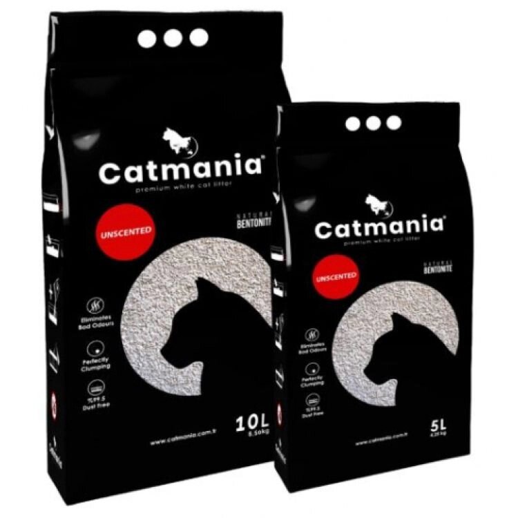 Бентоніт Catmania Catmania наповнювач для котів з запахом мила Марселя, бірюзові гранули10 від компанії MY PET - фото 1