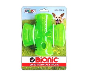 Bionic STUFFER интерактивная сверхпрочная игрушка для собак, СТАФФЕР зеленый