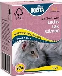 Bozita (Бозіта) Feline шматочки в соусі з лососем 370г від компанії MY PET - фото 1