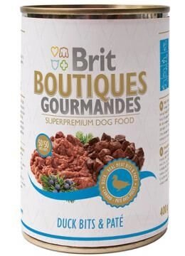 Brit Boutiques Gourmandes 400 г кусочки утки в паштете від компанії MY PET - фото 1