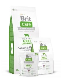 Brit Care Grain-free Adult Large Breed Salmon & Potato. Беззерновой корм для собак великих порід 12 кг. від компанії MY PET - фото 1