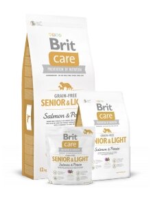 Brit Care Grain-free Senior & Light Salmon & Potato. Беззерновой корм для літніх собак з лососем і картоплею 12 кг. від компанії MY PET - фото 1