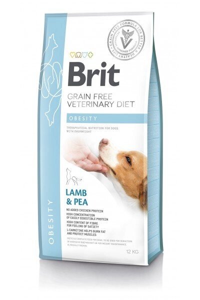 Brit GF VetDiets Dog Obesity при надмірній вазі з ягнятиною, індичкою і горохом 12 від компанії MY PET - фото 1