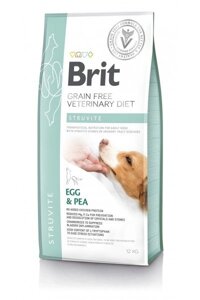 Brit GF VetDiets Dog Struvite при сечокам'яній хворобі з яйцем, індичкою, горохом і гречкою 12