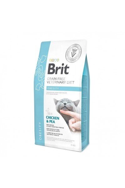 Brit GF Veterinary Diets Cat Obesity 2 kg при ожирінні від компанії MY PET - фото 1