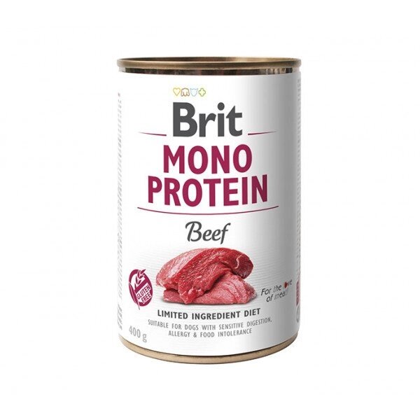 Brit Mono Protein Dog консерви для собак з яловичиною 0,4 кг від компанії MY PET - фото 1