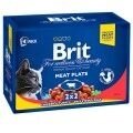 Brit Premium Cat MEAT PLATE М'ясна тарілка набір вологих кормів для кішок 4 шт. х 100 г від компанії MY PET - фото 1