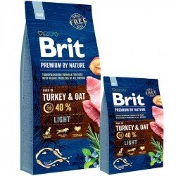 Brit Premium Dog LIGHT Turkey & Oats - корм для собак з надмірною вагою (індичка / овес) 15 від компанії MY PET - фото 1