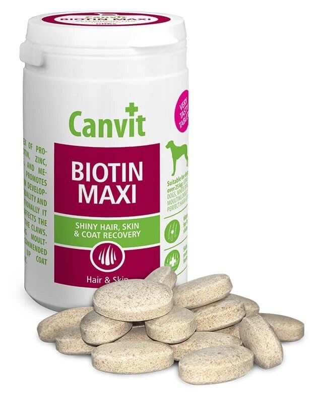 Canvit Biotin Maxi, Канвіт Біотин Максі понад 25кг, 76таб. від компанії MY PET - фото 1