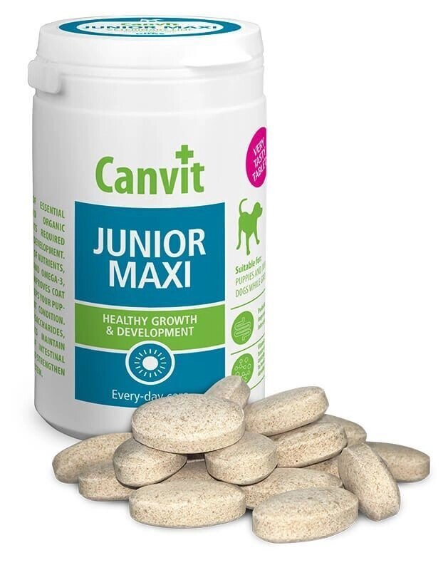 Canvit (Канвіт) junior Maxi Комплекс вітамінів для повноцінного розвитку  цуценят і молодих собак великих порід від компанії MY PET - фото 1