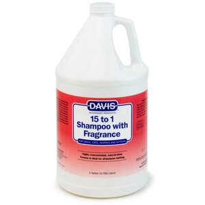 Davis 15 to 1 Shampoo Fragrance-Free Девіс шампунь без запаху для собак, котів, концентрат