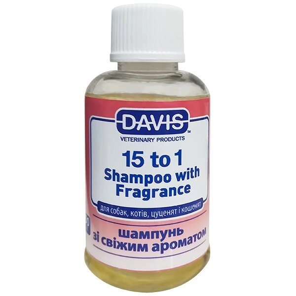 Davis 15 to 1 Shampoo Fresh Fragrance Девіс шампунь з ароматом свіжості для собак, котів, концентрат 3,8 л від компанії MY PET - фото 1