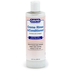 Davis Creme Rinse & Conditioner Девіс ополіскувач та кондиціонер з колагеном для собак, котів, концентрат 3.8