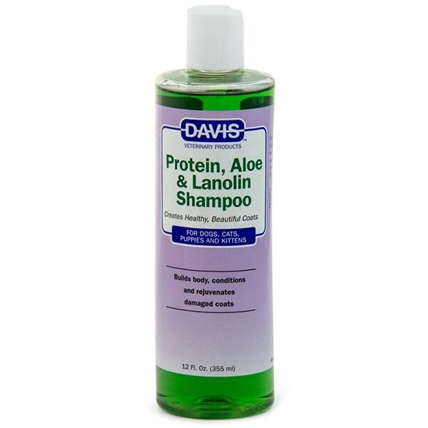 Davis Protein & Aloe & Lanolin Shampoo Девіс протеїн шампунь для собак, котів, концентрат 3,8 від компанії MY PET - фото 1