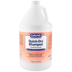 Davis Quick-Dry Shampoo ДЕВІС ШВИДКА СУШКА шампунь для собак і котів, концентрат 3.8л