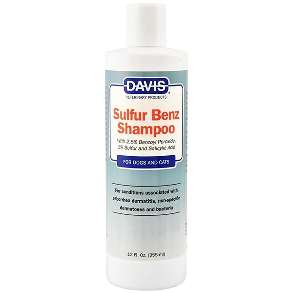 Davis Sulfur Benz Shampoo Девіс шампунь для собак і котів із захворюваннями шкіри 3,8 л від компанії MY PET - фото 1