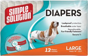 DisposableDiapersLarge - гігієнічні підгузники для тварин 12шт.