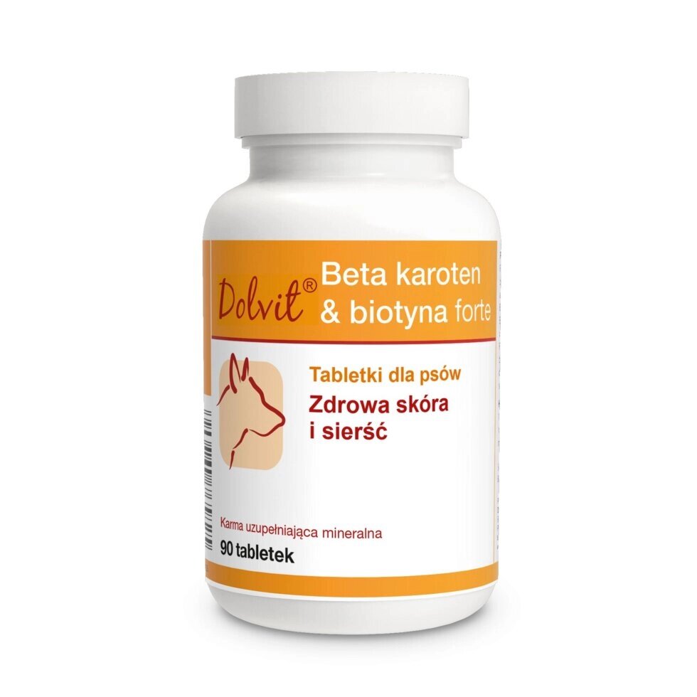 Dolfos Beta-carotene Biotin Forte - вітамінно-мінеральний комплекс 90таб Дольфос з біотином від компанії MY PET - фото 1