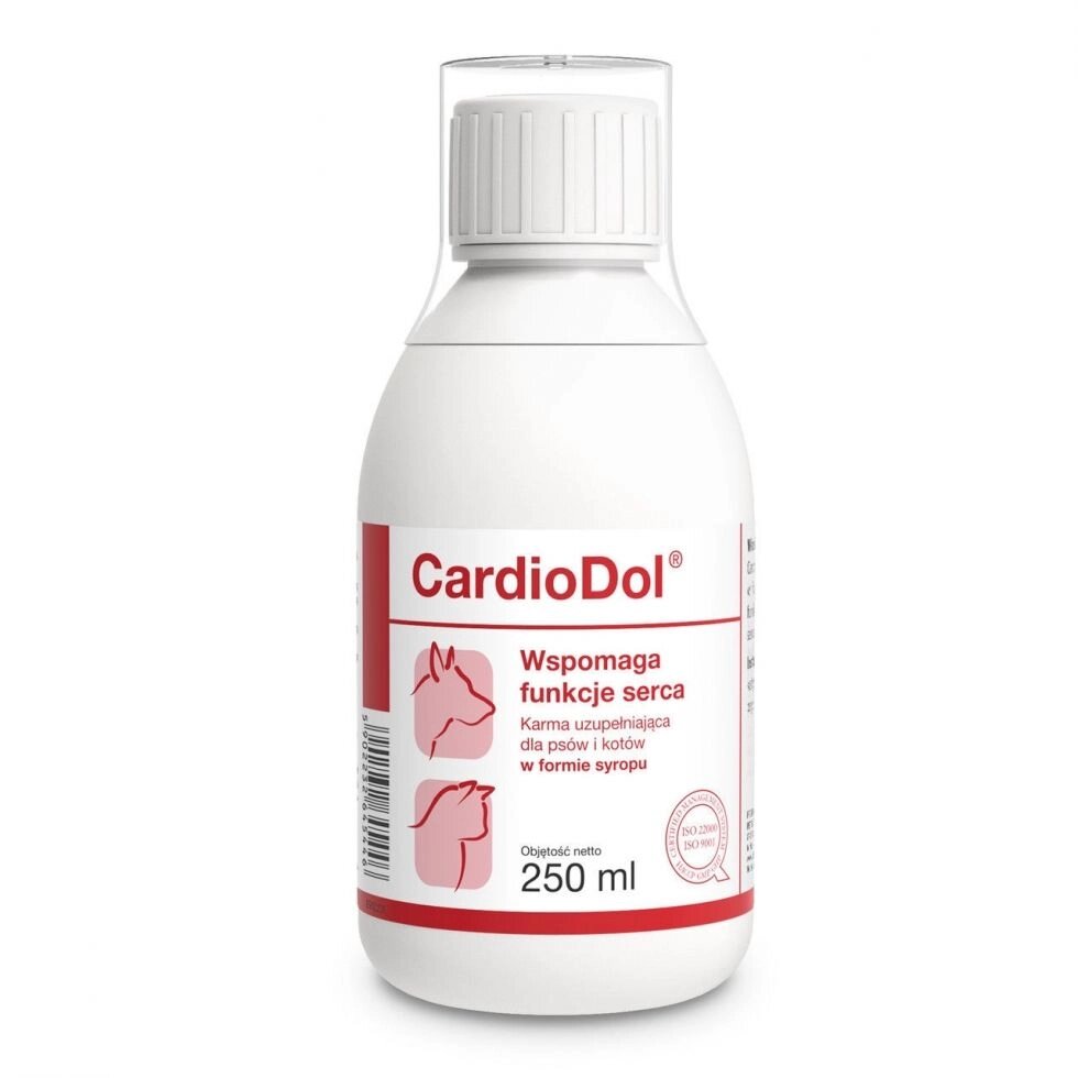 Dolfos CardioDol 250, мл кардіодол- сироп для собак і кішок підтримки роботи серця від компанії MY PET - фото 1