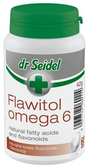 Dr Seidel Флавітол Омега 6 шкіра і шерсть 60 капсул від компанії MY PET - фото 1