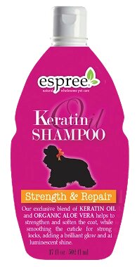 Espree (Еспрі) Keratin Oil Shampoo Шампунь з кератиновим маслом зміцнення і восстановленіелка харчування і блиск 502мл від компанії MY PET - фото 1