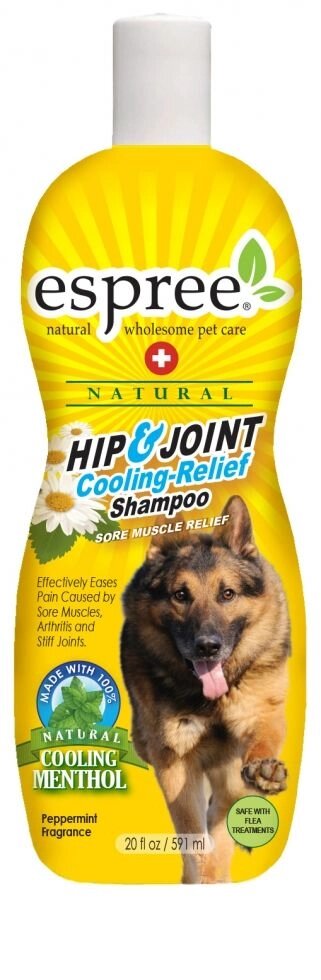 Espree Hip & Joint Cooling Relief Shampoo Знеболюючий охолоджуючий шампунь для м'язів і суглобів від компанії MY PET - фото 1