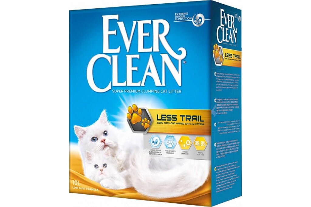 Ever Clean Less Trail наповнювач бентоніт без запаху 10л від компанії MY PET - фото 1