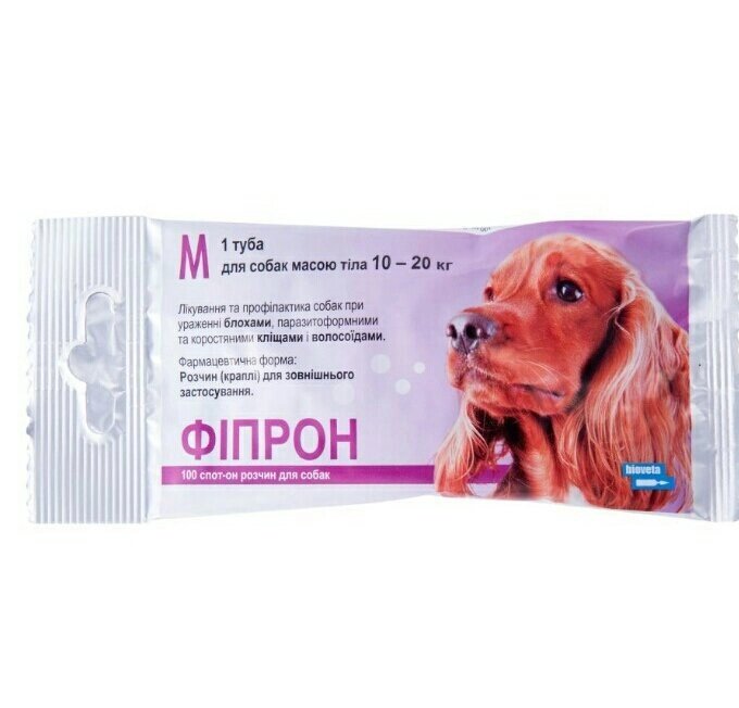 Fipron спот-он Фіпроніл M для собак вагою 10-20кг від компанії MY PET - фото 1