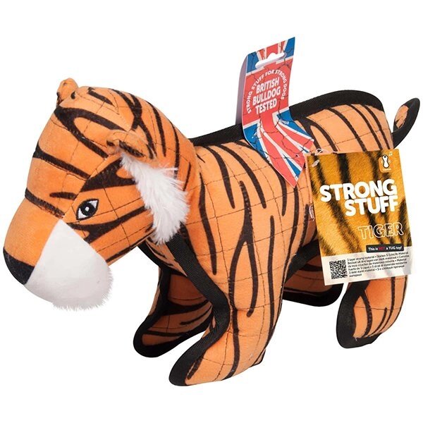 Flamingo Strong Tiger Фламінго Тигр суперміцна м'яка іграшка для собак, 28х9,5х28 см від компанії MY PET - фото 1