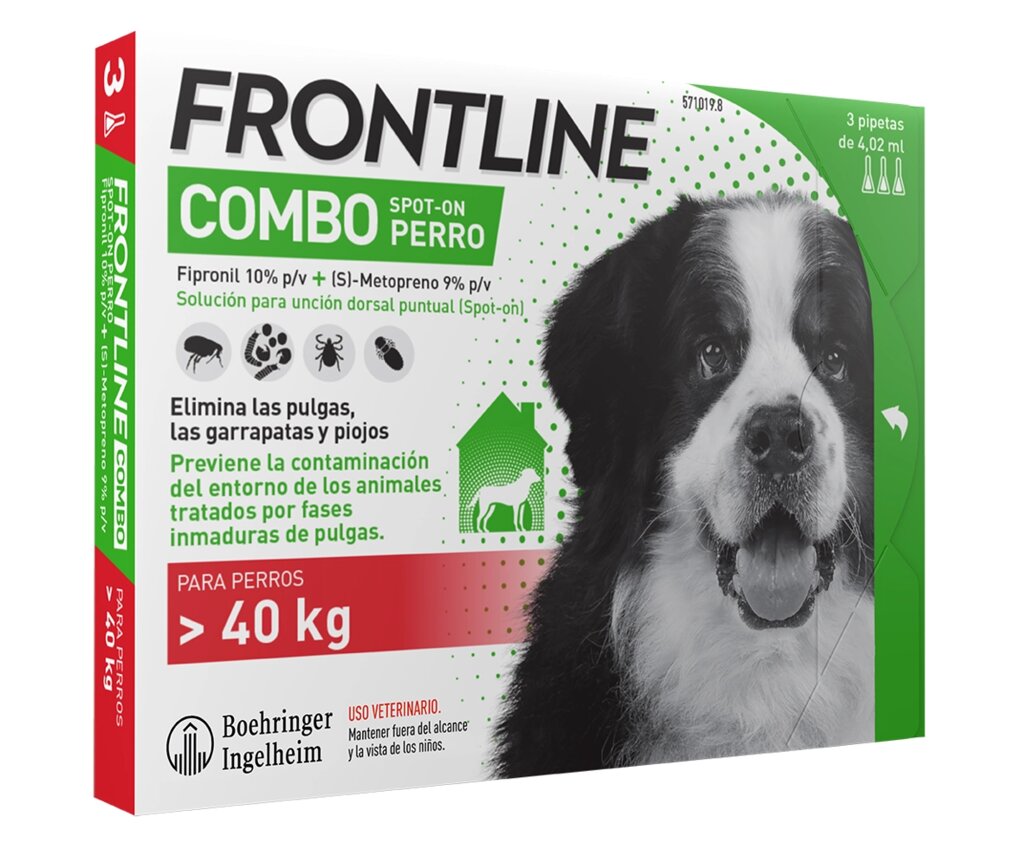 Фронтлайн комбо Cпот-он для собак 40-60 кг XL, 3 піпетки від компанії MY PET - фото 1