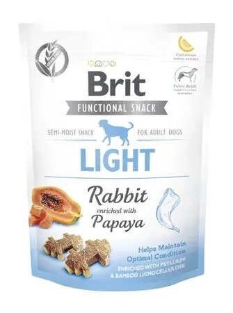 Функціональні ласощі для собак Brit Care Light кролик з папайей 150 г від компанії MY PET - фото 1