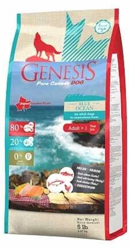Genesis Pure Canada Blue Ocean беззерновий корм з лососем, оселедцем і куркою для дорослих собак усіх порід від компанії MY PET - фото 1