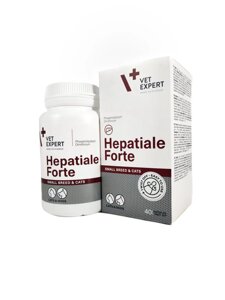 Гепатіале Форте (Hepatiale Forte) для собак дрібних порід і котів, 40 капс