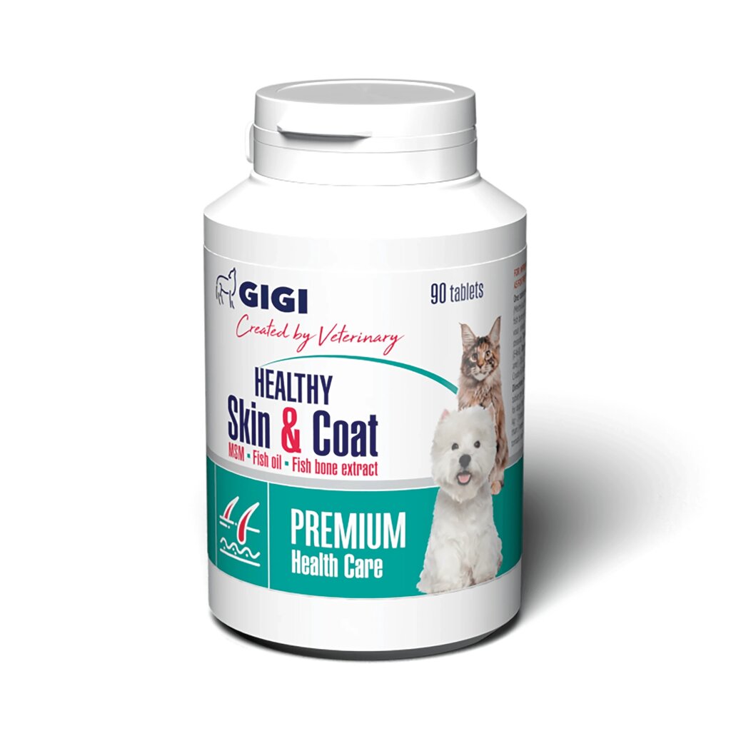 Gigi Healthy Skin and Coat Здорова шкіра та хутро 90шт. від компанії MY PET - фото 1