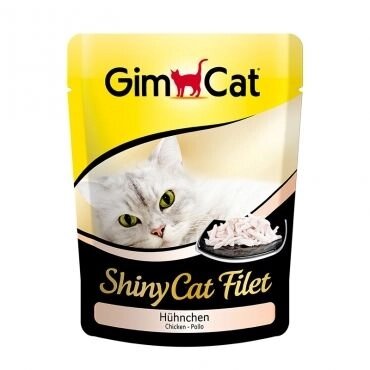 GimCat ShinyCat Filet (павукові) Шматочки курки в бульйоні 70г від компанії MY PET - фото 1
