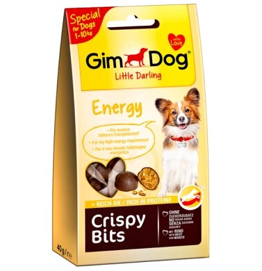GimDog (Джимдог) CRISPY BITS Energy - Мясные шарики, лакомство для собак мелких пород (до 10 кг) від компанії MY PET - фото 1