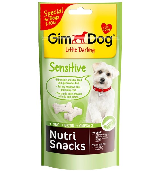 GimDog (Джімдог) NUTRI SNACKS Sensitive - Ласощі для собак дрібних порід (до 10 кг) від компанії MY PET - фото 1
