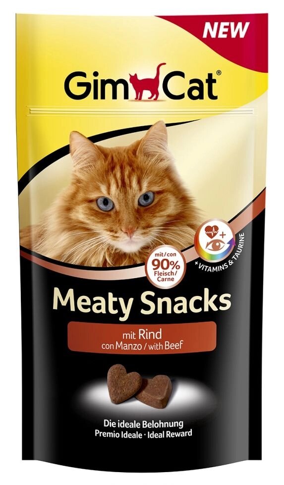 Gimpet (Джімпет) Meaty Snacks mit Rind - Ласощі для кішок Яловичина від компанії MY PET - фото 1