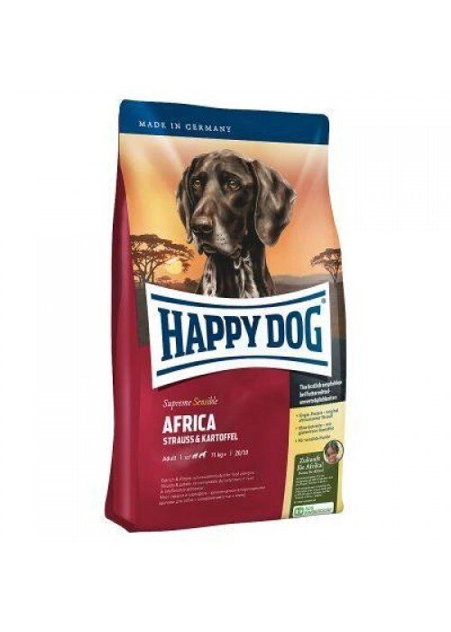 Happy Dog Africa беззерновой корм для собак з м'ясом страуса 12.5кг від компанії MY PET - фото 1