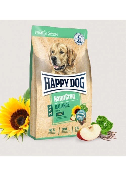 Happy Dog (Хеппі дог) NaturCroq Balance корм для собак з нормальними потребами в енергії 15кг від компанії MY PET - фото 1
