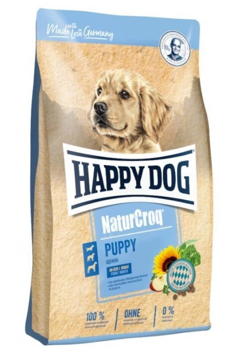 Happy Dog NaturCroq Puppy корм для цуценят всіх порід (птах) 15кг від компанії MY PET - фото 1