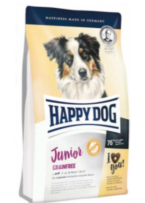Happy Dog Junior Grainfree беззерновой корм для цуценят з чутливим травленням птах і картопля від компанії MY PET - фото 1