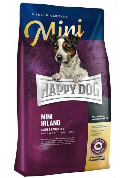 Happy Dog Supreme Sensible Mini Irland Хеппі Дог Ірландія з лососем і кроликом для собак дрібних порід, 4 кг від компанії MY PET - фото 1