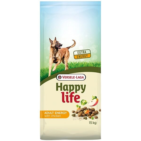 Happy Life Adult Energy with Chicken сухий преміум корм для собак всіх порід від компанії MY PET - фото 1