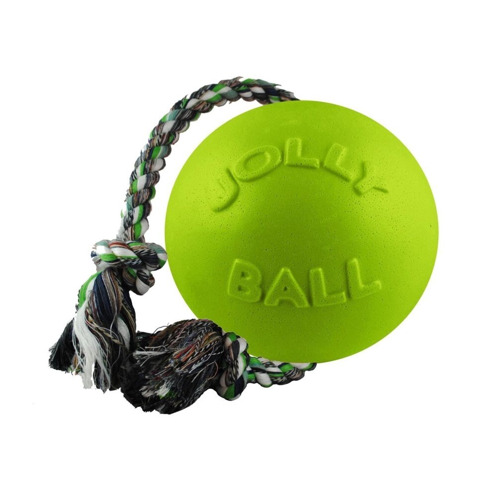 Іграшка для собак м'яч з канатом Джоллі Петс Ромпей-н-РоллJolly pets дрібні від компанії MY PET - фото 1